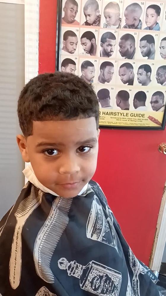 A finished cut at Shawn Cutz barbershop