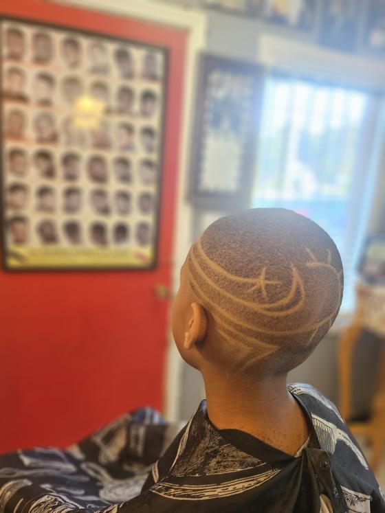 A finished cut at Shawn Cutz barbershop