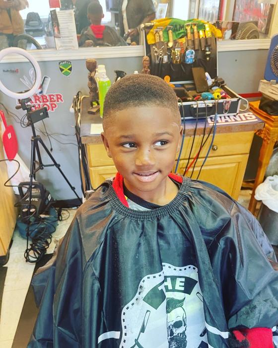 A finished cut at Shawn Cutz barbershop
