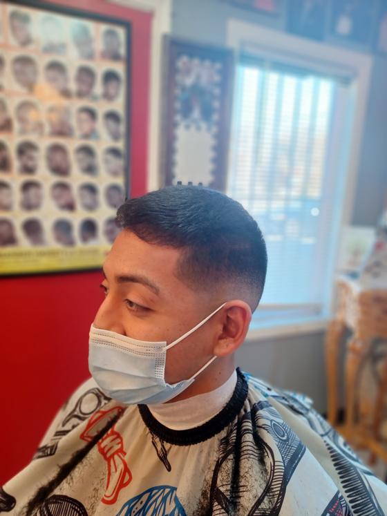 Fresh cut from the chair at Shawn Cutz
