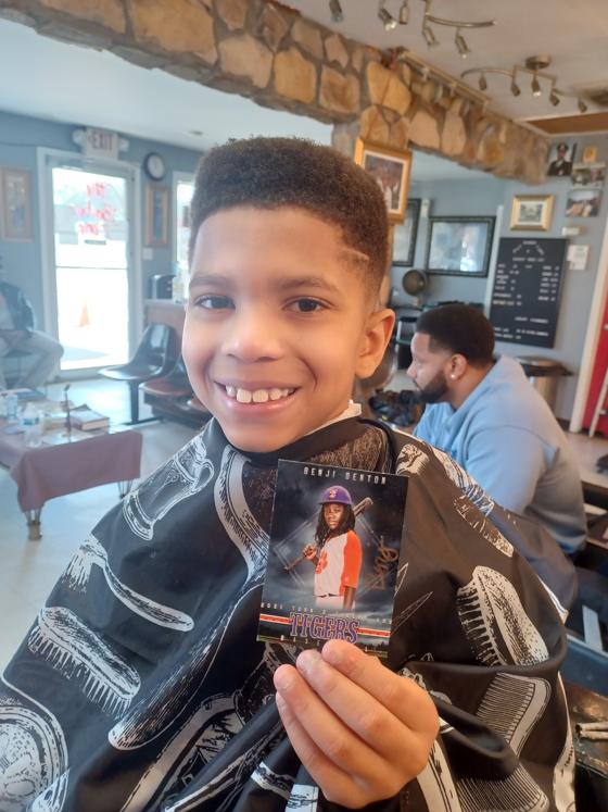 Fresh cut from the chair at Shawn Cutz