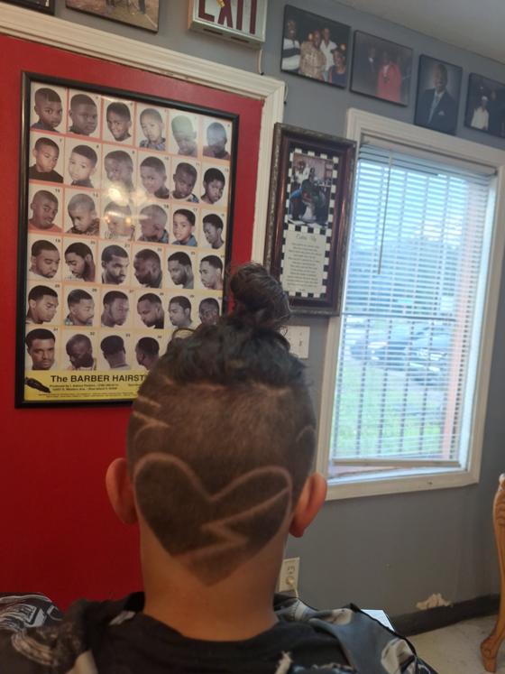 A finished cut at Shawn Cutz barbershop