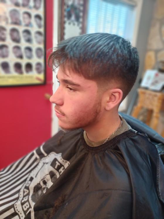 Fresh cut from the chair at Shawn Cutz
