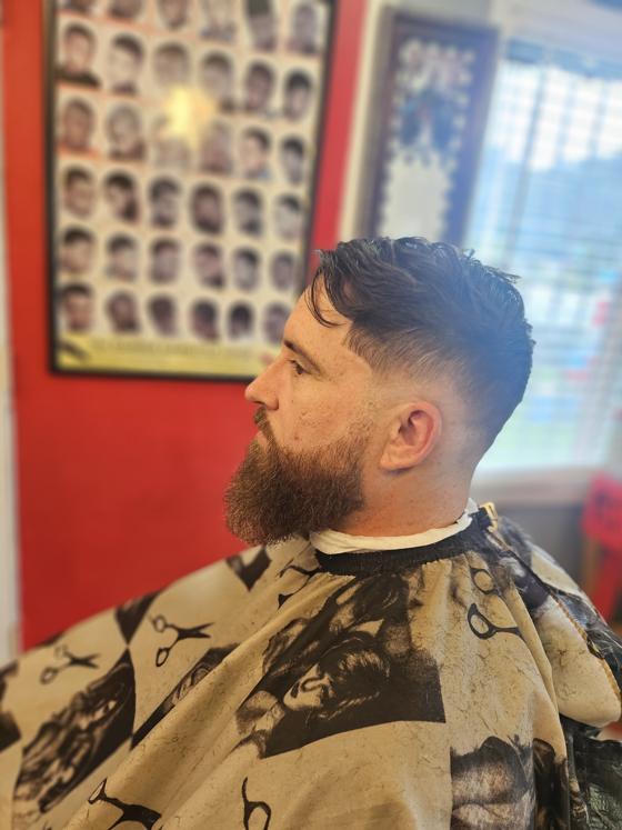 A finished cut at Shawn Cutz barbershop