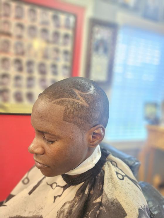 A finished cut at Shawn Cutz barbershop