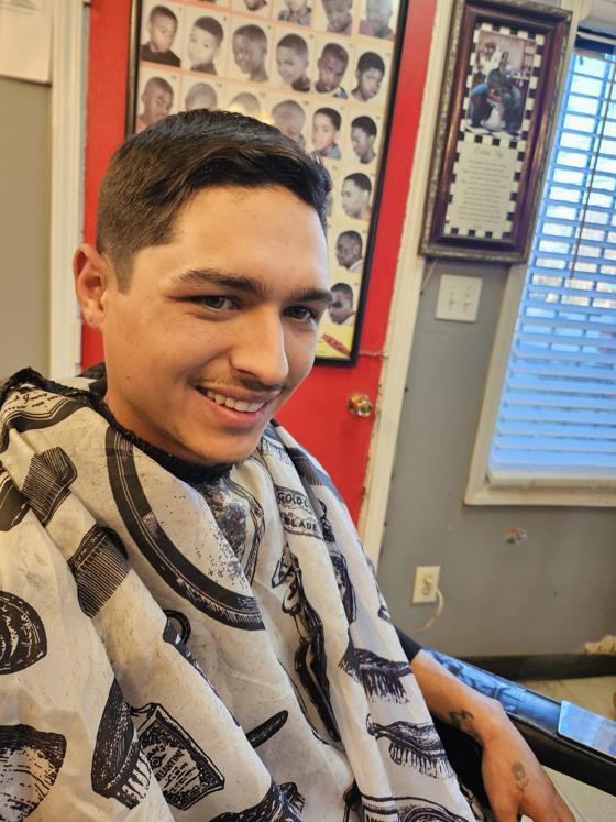 Fresh cut from the chair at Shawn Cutz