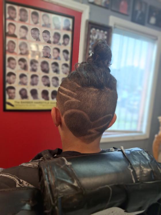 A finished cut at Shawn Cutz barbershop