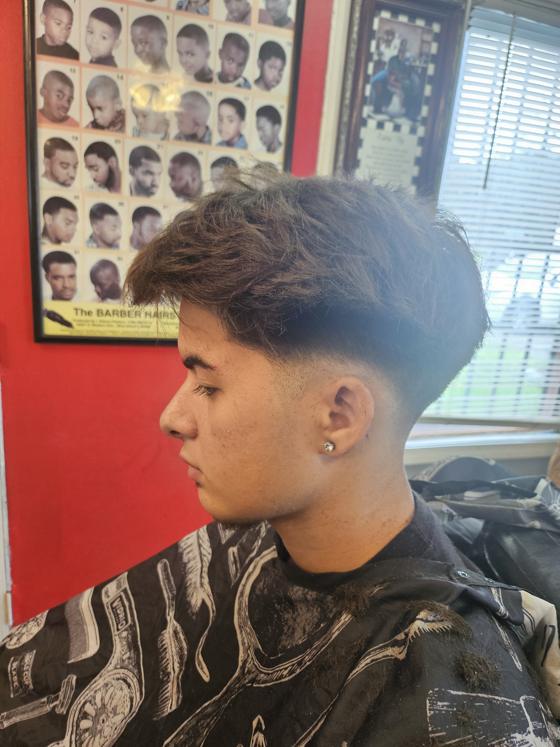 Fresh cut from the chair at Shawn Cutz
