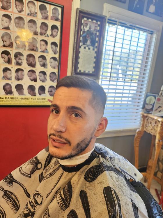 A finished cut at Shawn Cutz barbershop