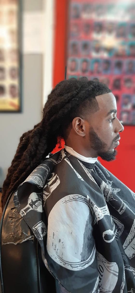 Fresh cut from the chair at Shawn Cutz