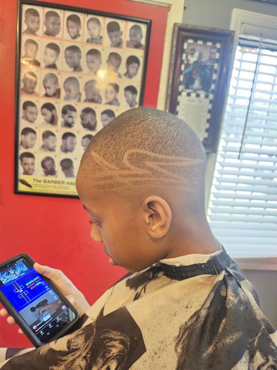 A finished cut at Shawn Cutz barbershop