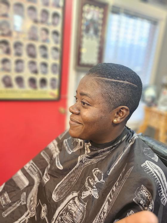 A finished cut at Shawn Cutz barbershop