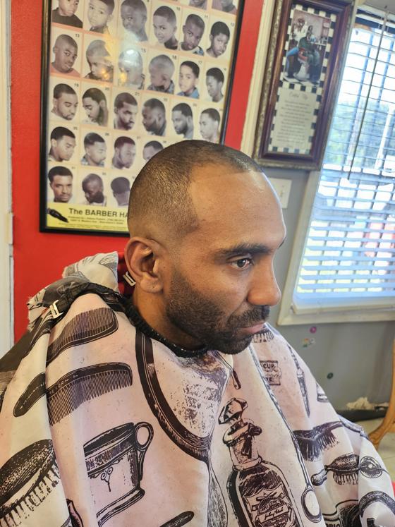 A finished cut at Shawn Cutz barbershop