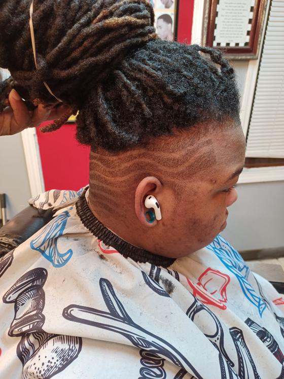 Fresh cut from the chair at Shawn Cutz