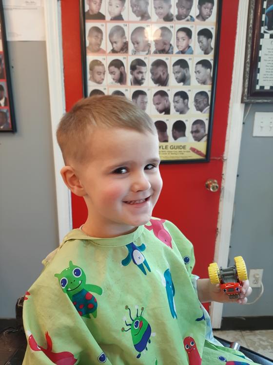 A finished cut at Shawn Cutz barbershop