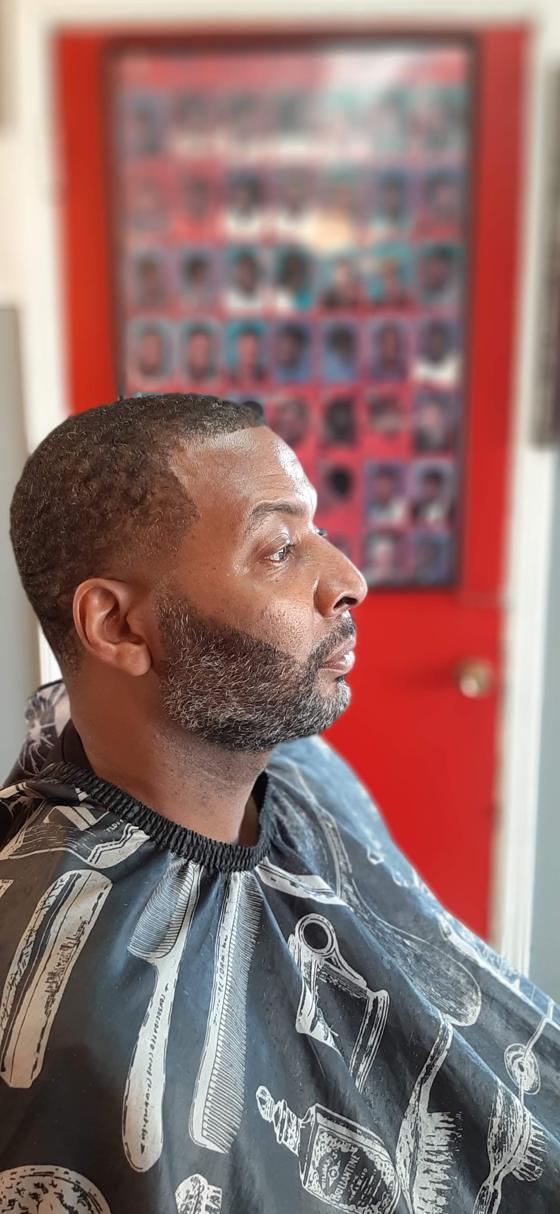 A finished cut at Shawn Cutz barbershop