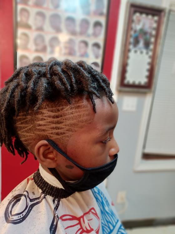 A finished cut at Shawn Cutz barbershop