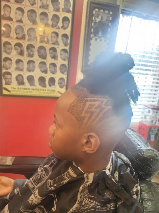 A finished cut at Shawn Cutz barbershop