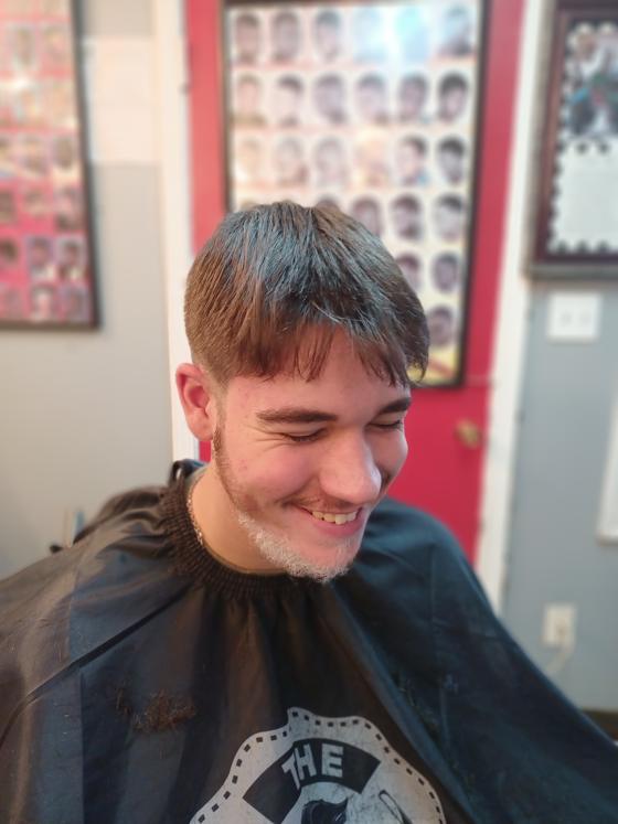 Fresh cut from the chair at Shawn Cutz