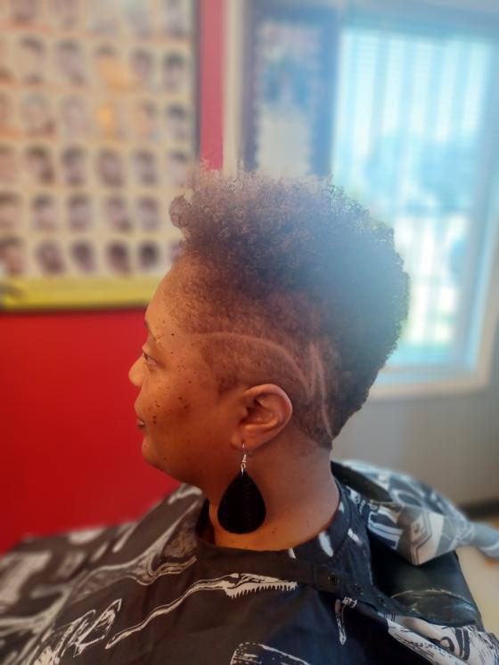 A finished cut at Shawn Cutz barbershop