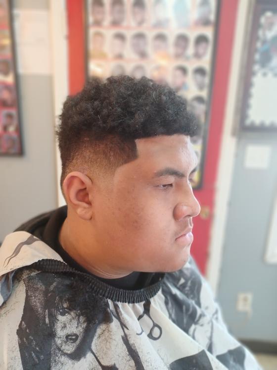 Fresh cut from the chair at Shawn Cutz