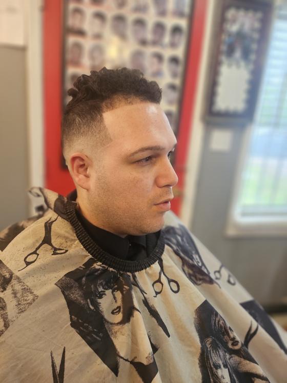 A finished cut at Shawn Cutz barbershop