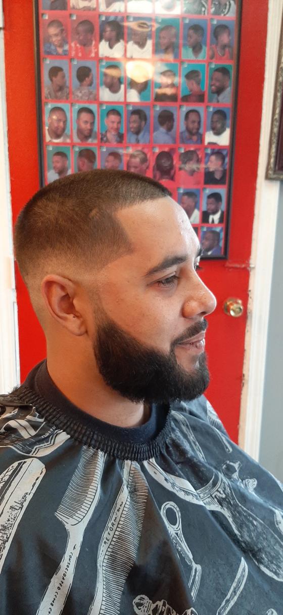 Fresh cut from the chair at Shawn Cutz