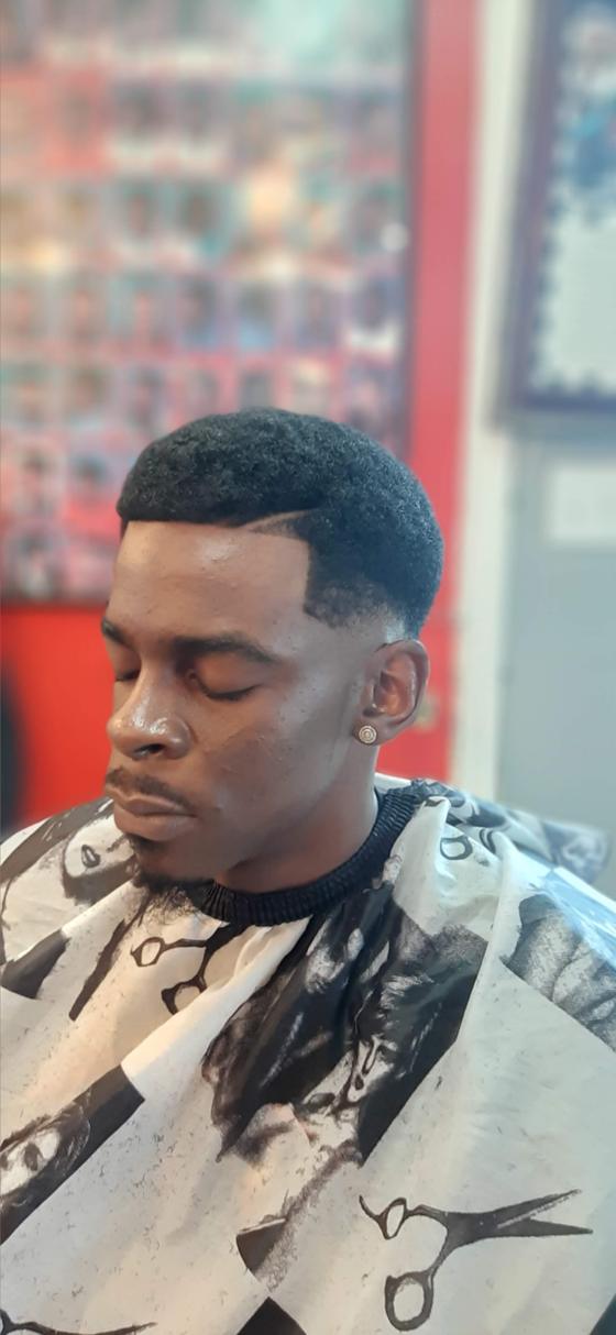 A finished cut at Shawn Cutz barbershop