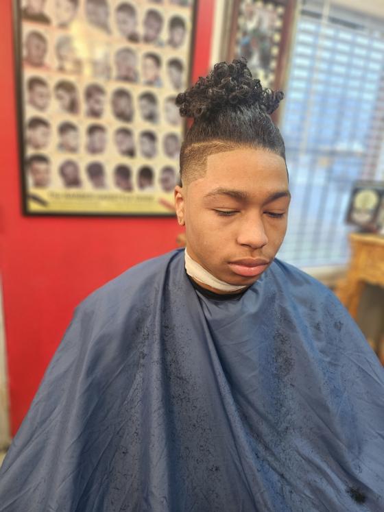 Fresh cut from the chair at Shawn Cutz