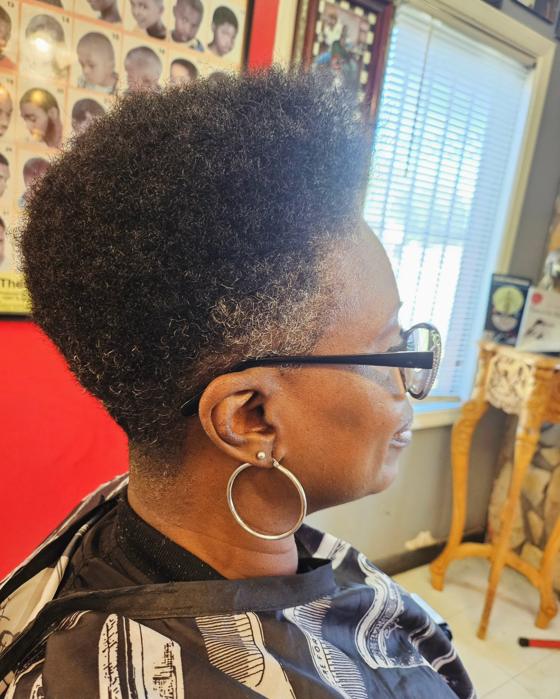 A finished cut at Shawn Cutz barbershop