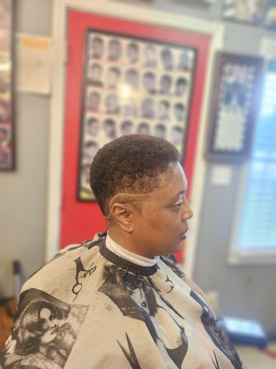 A finished cut at Shawn Cutz barbershop