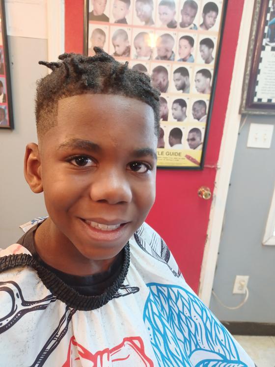 Fresh cut from the chair at Shawn Cutz