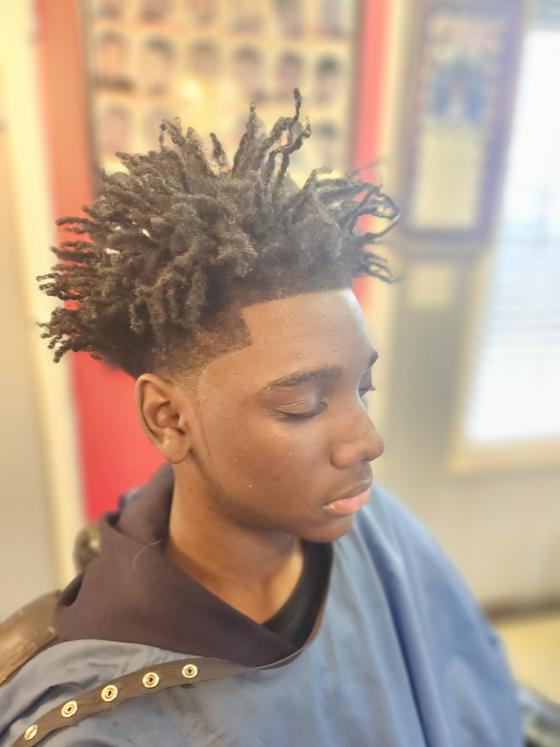 A finished cut at Shawn Cutz barbershop