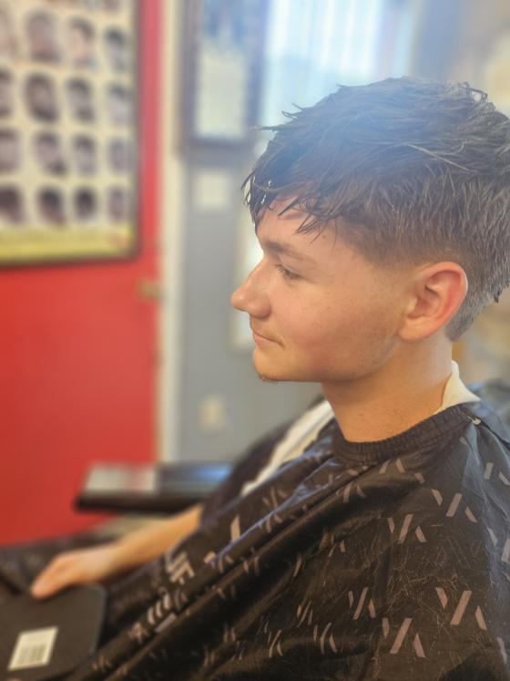 A finished cut at Shawn Cutz barbershop