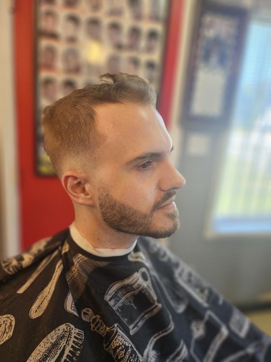 Fresh cut from the chair at Shawn Cutz