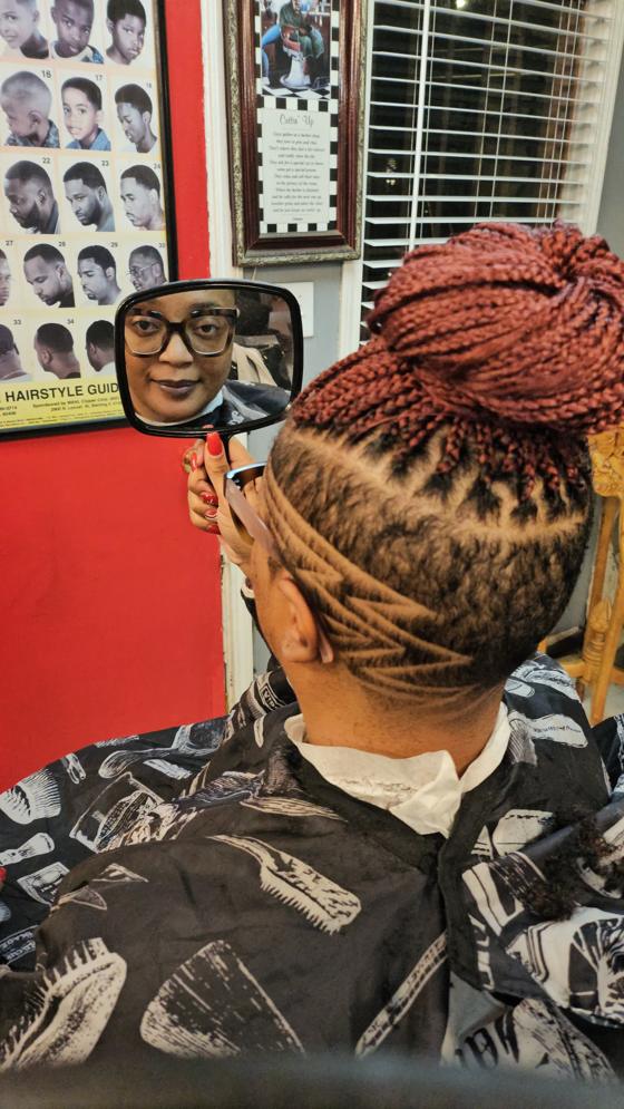 A finished cut at Shawn Cutz barbershop